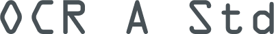 OCR A Std